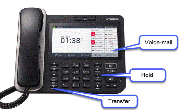 9071 Voicemail Transfer Hold